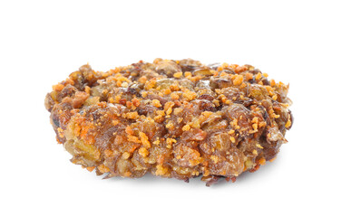 Tasty lentil cutlet on white background