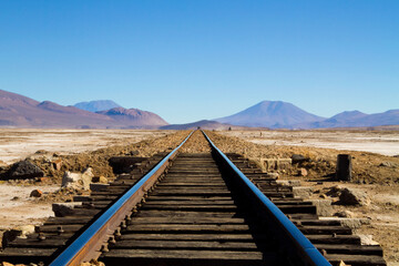 Old railroad, Uyuni, Bolivia