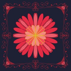 background with flowers