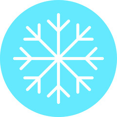 snowflake line icon vector, Winter symbol