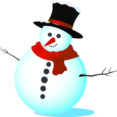 snowman vector illustration