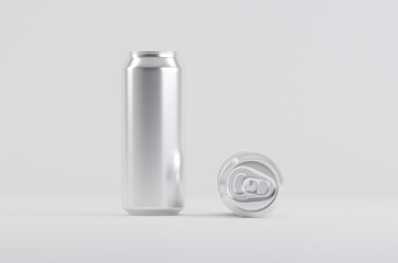 Aluminium Soda Beer Can Mockup 3D Illustration