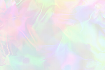 Pastel colored holographic gradient background.