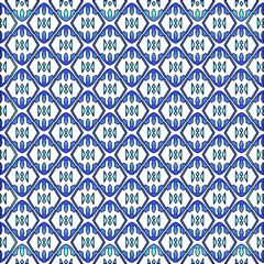 Geometric vector pattern with azure and blue gradient. simple ornament for wallpapers and backgrounds.
