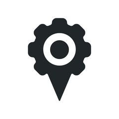 location setting icon design vector