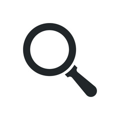 search, magnifying glass icon vector
