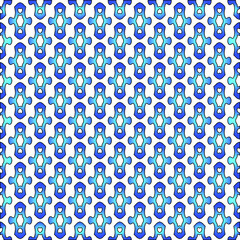 Geometric vector pattern with azure and blue gradient. simple ornament for wallpapers and backgrounds.