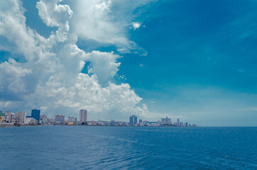 City bay view during a sunny day