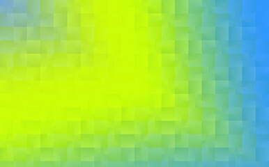 Light blue, yellow cover in polygonal style. Modern abstract illustration with colored rectangles