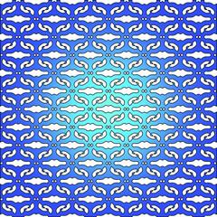 Geometric vector pattern with azure and blue gradient. simple ornament for wallpapers and backgrounds.