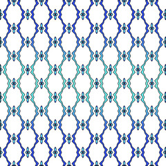 Fototapeta premium Geometric vector pattern with azure and blue gradient. simple ornament for wallpapers and backgrounds.