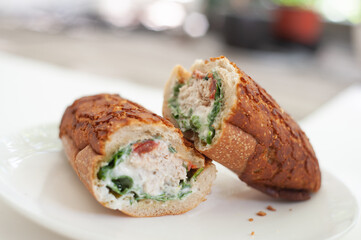 Turkey sandwich  roll
