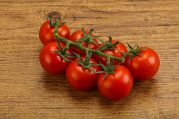 Fresh ripe cherry tomato branch