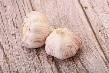 Fresh ripe and tasty garlic