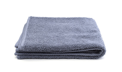 Bath towel isolated on white.
