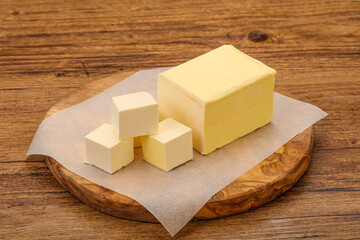 Dairy natural yellow butter piece