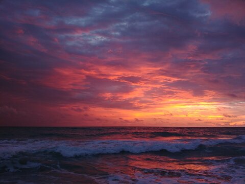 A sunrise on the Atlantic ocean, Florida
