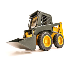 Compact loader on white