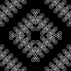 Design seamless decorative lacy pattern