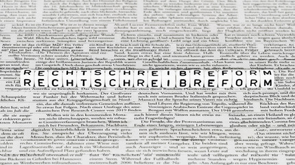 Obraz premium Rechtschreibreform