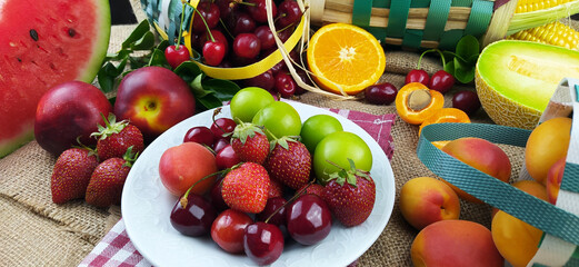 fresh summer fruits for healthy eating