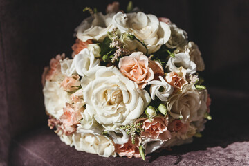 beautiful tender wedding bouquet