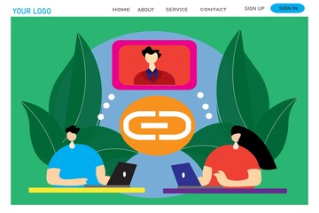 Web learning  site  concept