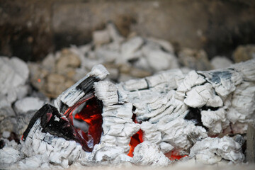 Obraz premium Tronco de leña ardiendo&nbsp;