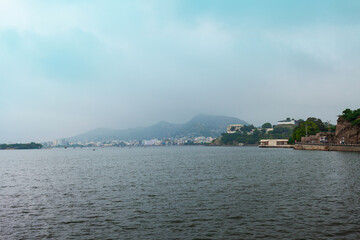Fototapeta premium Anasagar Lake in Ajmer, Rajasthan