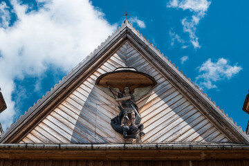 Barokowy, drewniany kościół w Szalowej w województwie małopolskim - obrazy, fototapety, plakaty