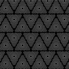 Seamless hexagonal halftone pattern on black background for Fabric and textile printing, wrapping paper, jersey print, backdrops, packaging and web banner