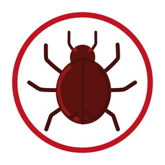 bug virus sign
