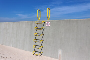  Sea breakwater as a navigation point; ladder to nowhere - Dziwnów, Poland