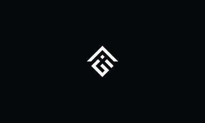 Letter GI Modern Shape Logo Design Template Element
