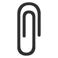 paper clip icon or logo isolated sign symbol vector illustration. Bond, tie symbol. Office supplies.