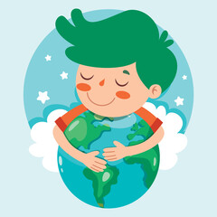 Obraz na płótnie Canvas Concept Of Mother Earth Day