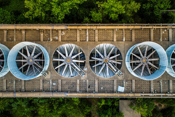 Abandoned Nuclear Power Plant Cooling Towers in the Forest