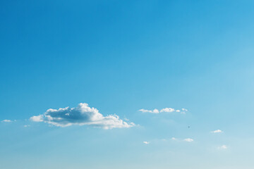 Naklejka na ściany i meble View of the sky with white clouds