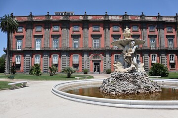 Napoli - Fontana del Belvedere alla Reggia di Capodimonte - obrazy, fototapety, plakaty