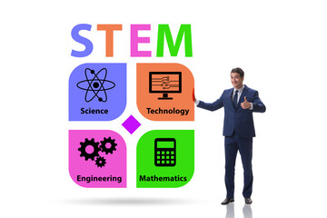 Business people in STEM education concept