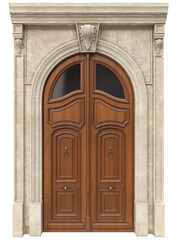 Entrance classic doors for the house