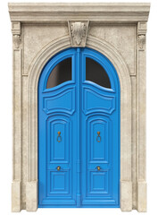 Entrance classic doors for the house