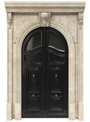 Entrance classic doors for the house