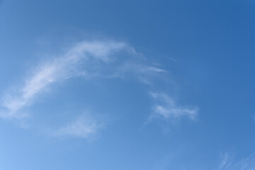 Naklejka na ściany i meble Cirrus cloud in blue sky 