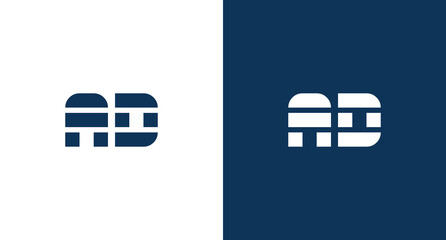 A & D logo template vector