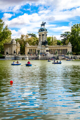 Parque de Madrid Madrid Spain October 2015 - obrazy, fototapety, plakaty