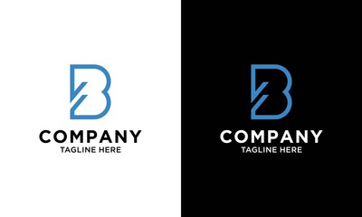 B Letter line art  uxury Premium Logo © butuh