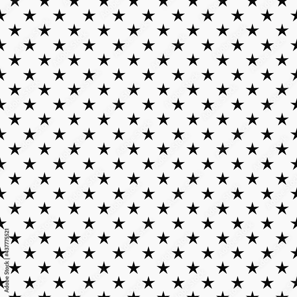 Poster polka stars pattern. vector repeat simple stars. white background.