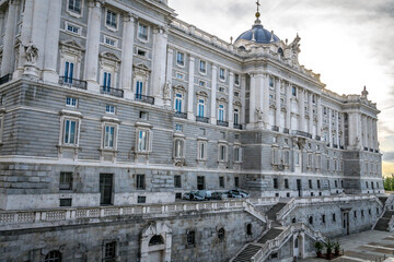 Fototapeta na wymiar Madrid Royal Palace Spain October 2015