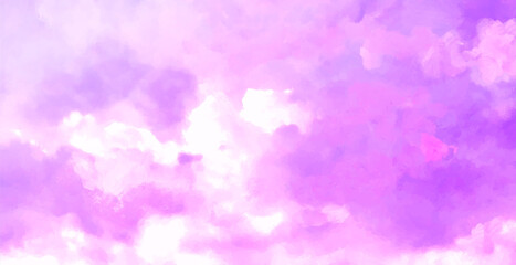 Beatiful Sky with Clouds Artistic Background. Cloudscape Painting